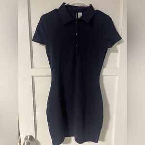 H&M Navy Blue Polo Dress